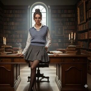 Cable Knit Sweater Vest V-Neck Preppy Dark Academia Grandpa Core Blue Lavender S